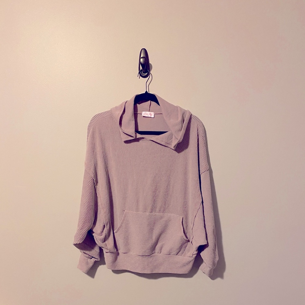 Pink Lily Light Purple Hoodie